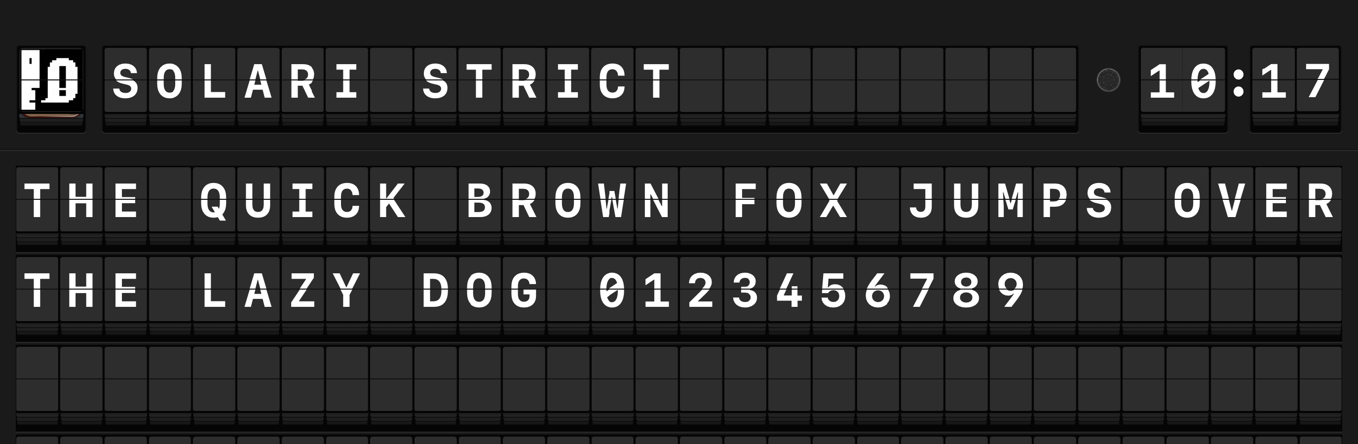 Character mode comparison