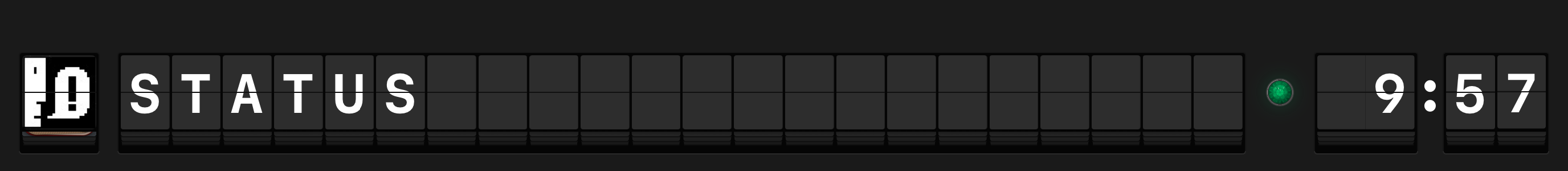 Green indicator lamp — normal