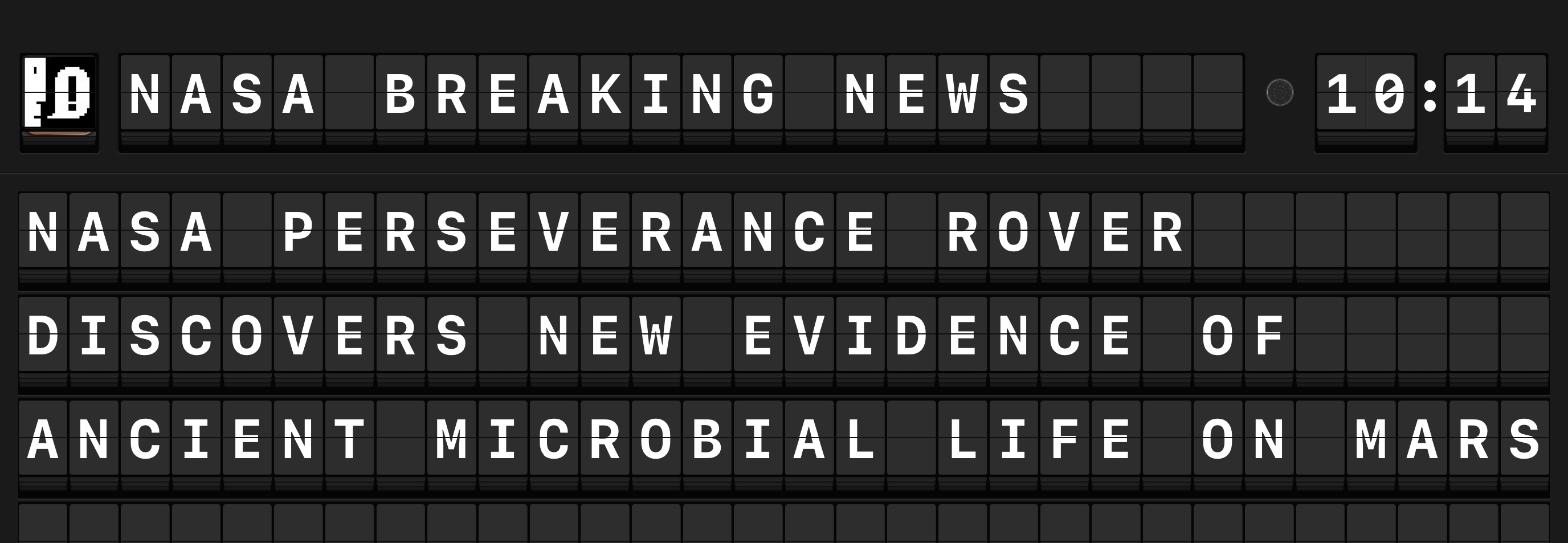 RSS source on the board