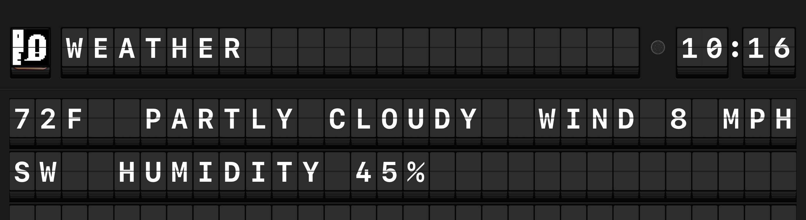 Weather source on the board